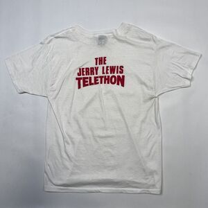 VTG 80s Jerry Lewis The Telethon Thin T-Shirt Large Sneakers Label Single Stitch